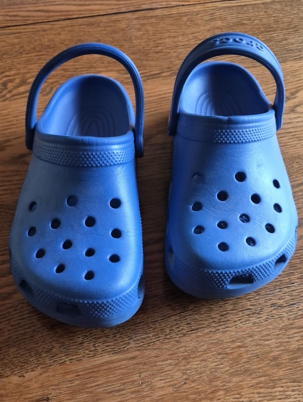 Crocs Womens Blue Comfort Clog Shoes - Casual Slip-On